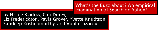 What's the Buzz about? An empirical examination of Search on Yahoo!