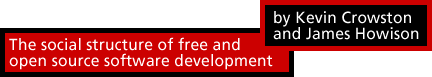The social structure of Free and Open Source software development