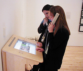 Figure 11: Visitors interacting with the ingallery "Smart Table."