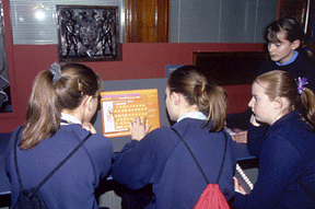 Figure 3: Students creating their own Coat of Arms with ingallery program
