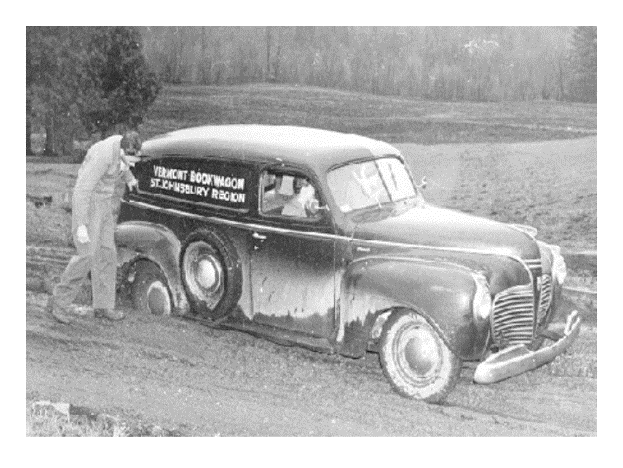 bookmobile in spring