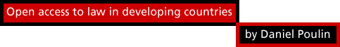 Open access to law in developing countries