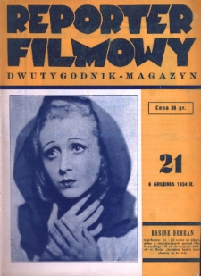 Reporter Filmowy: tygodnik nr 21 (1934)