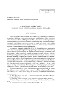 Obraz Boży w człowieku według tradycji chrześcijańskiego Wschodu