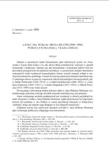 Ojciec Jan Duklan Michnar OFM (1896–1966) publicysta religijny i kaznodzieja