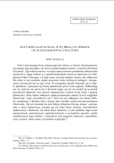 Kult Serca Jezusowego w wybranych pismach św. J&oacute;zefa Sebastiana Pelczara