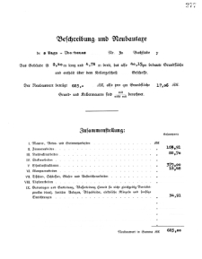 Beschreibung und Neubautare S. 277-280