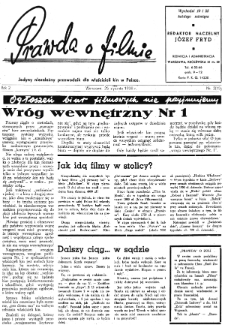 Prawda o Filmie : Jedyny Niezależny Przewodnik dla Właścicieli Kin w Polsce nr 2 (1938)