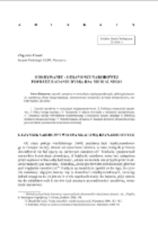 Odkrywanie tożsamości narodowej poprzez badanie dyskursu medialnego