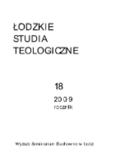 Ł&oacute;dzkie Studia Teologiczne T. 18 (2009) - Karta tytułowa i redakcyjna