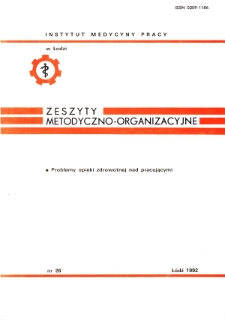 Proces kształcenia przeddyplomowego w zakresie medycyny pracy w opiniach studentów łódzkiej AM
