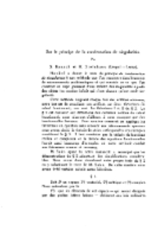 Sur le principle de la condensation de singularit&eacute;s [PDF]