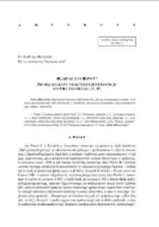 Błąd kulturowy? Pr&oacute;ba analizy niekt&oacute;rych tendencji wsp&oacute;łczesnej kultury