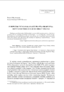 W procesie ustalania co jest prawdą objawioną...Socynianie wobec dogmatu Tr&oacute;jcy Świętej