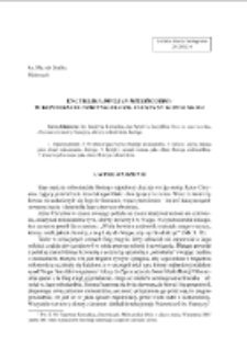 Encyklika &bdquo;Dives in misericordia&rdquo; w kontekście &bdquo;Dzienniczka&rdquo; św. Faustyny Kowalskiej