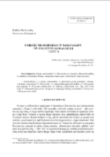 Pojęcie miłosierdzia w &bdquo;Dzienniczku&rdquo; św. Faustyny Kowalskiej (część I)