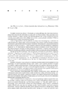 Jan P l e s z c z y ń s k i, Etyka dziennikarska i dziennikarstwa (recenzja)