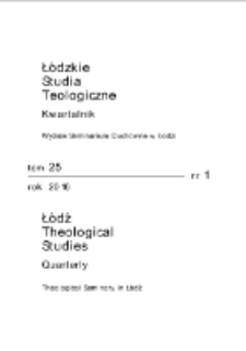 Strona tytułowa ŁST 25 (2016) z. 1.