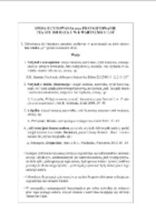 Spos&oacute;b cytowania oraz przygotowanie tekstu do druku w Kwartalniku ŁST