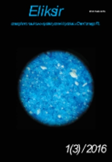 Eliksir : czasopismo naukowo-dydaktyczne Wydziału Chemicznego Politechniki Ł&oacute;dzkiej Nr 1(3) (2016)