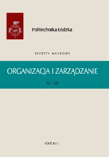 Zeszyty Naukowe. Organizacja i Zarządzanie z. 59 (2015)