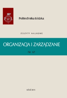 Zeszyty Naukowe. Organizacja i Zarządzanie z. 61 (2015)