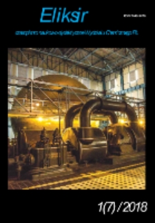 Eliksir : czasopismo naukowo-dydaktyczne Wydziału Chemicznego Politechniki Ł&oacute;dzkiej Nr 1(7) (2018)