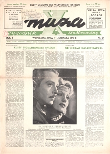 X MUza: tygodnik ilustrowany nr 21 (1937)