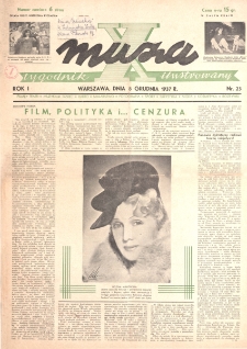 X MUza: tygodnik ilustrowany nr 23 (1937)