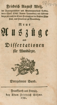 Neue Ausz&uuml;ge aus Dissertationen f&uuml;r Wund&auml;rzte. 13-14 Bd.
