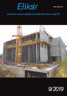 Eliksir : czasopismo naukowo-dydaktyczne Wydziału Chemicznego Politechniki Ł&oacute;dzkiej Nr 9 (2019)