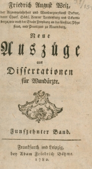 Neue Muszung aus differationen fur wunbarzte