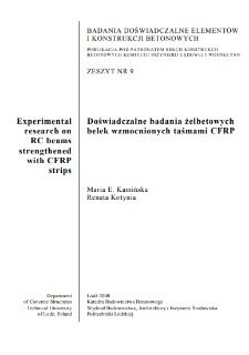 Experimental research on RC beams strengthened with CFRP strips