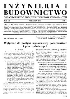 Inżynieria i Budownictwo : organ Związku Polskich Inżynier&oacute;w Budowlanych R. III nr. 6 (1946)