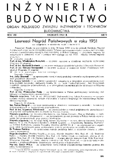Inżynieria i Budownictwo : organ Związku Polskich Inżynier&oacute;w Budowlanych R. VIII nr. 9 (1951)