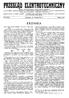 Przegląd Elektrotechniczny : organ Stowarzyszenia Elektrotechnik&oacute;w Polskich R. XXVII z. 4/5/6 (1951)