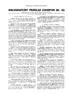 Przegląd Elektrotechniczny : organ Stowarzyszenia Elektrotechnik&oacute;w Polskich - Bibl. czasop.- R. XX (1938)