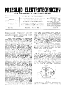 Przegląd Elektrotechniczny : organ Stowarzyszenia Elektrotechnik&oacute;w Polskich R. VIII z. 17 (1926)