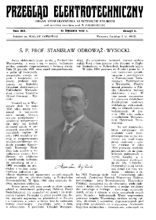 Przegląd Elektrotechniczny : organ Stowarzyszenia Elektrotechnik&oacute;w Polskich R. XIV z. 2 (1932)