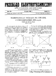 Przegląd Elektrotechniczny : organ Stowarzyszenia Elektrotechnik&oacute;w Polskich R. XIV z. 14 (1932)