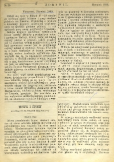 Zdrowie: miesięcznik poświęcony hygienie publicznej i prywatnej 1888, nr 35