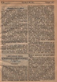 Zdrowie: miesięcznik poświęcony hygienie publicznej i prywatnej 1887, nr 26