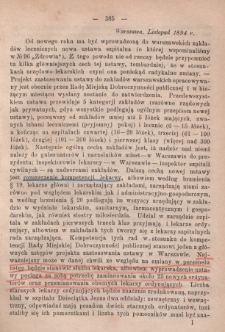 Zdrowie: miesięcznik poświęcony hygienie publicznej i prywatnej 1894, listopad