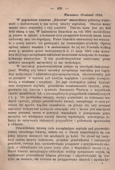 Zdrowie: miesięcznik poświęcony hygienie publicznej i prywatnej 1894, grudzień