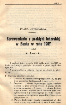 Przegląd Chorób Skórnych i Wenerycznych 1908, R. III, nr 3