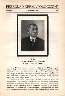 Przegląd Dermatologiczny: organ Polskiego T-wa Dermatologicznego 1934, T. XXIX, nr 3