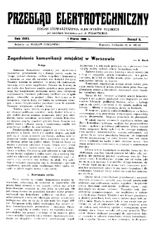 Przegląd Elektrotechniczny : organ Stowarzyszenia Elektrotechnik&oacute;w Polskich R. XVIII z. 5 (1936)