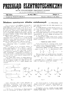 Przegląd Elektrotechniczny : organ Stowarzyszenia Elektrotechnik&oacute;w Polskich R. XVIII z. 10 (1936)