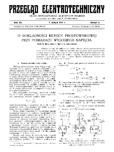 Przegląd Elektrotechniczny : organ Stowarzyszenia Elektrotechnik&oacute;w Polskich R. XV z. 3 (1933)