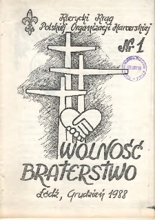 Wolność, Braterstwo nr 1/1988.